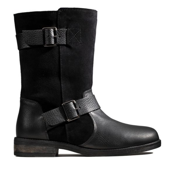 Clarks Womens Demi Flow Ankle Boots Black | USA-4297613
